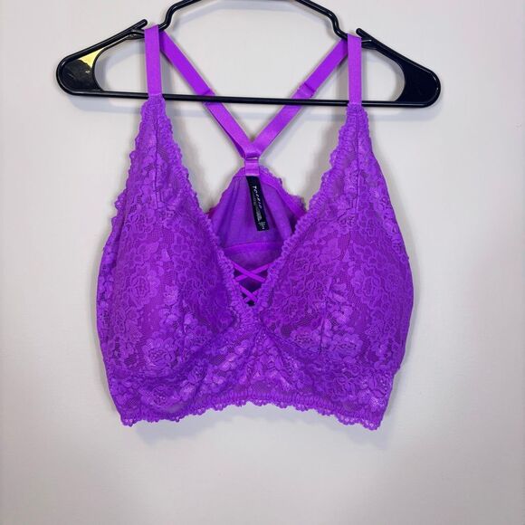 Torrid Purple Lace Bralette Bra Size 2X - Picture 1 of 5